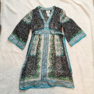 Patterned sheer dress